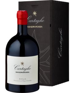 Mandrarossa Cartagho Rosso Sicilia DOC Magnum in Barilottiflasche