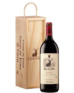 Rioja El Coto Crianza DOCa Magnum in Holzkiste